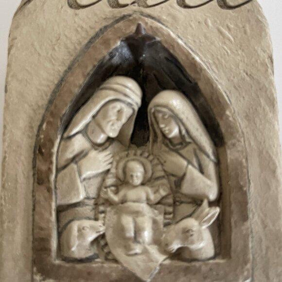 Ganz Peace Wall Art Nativity Plaque Ephesians 6:23 Scripture Jesus Mary Joseph - Picture 8 of 12